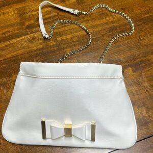 Lulu by Lulu Guinness luxury hand bag gold tone hardware shoulder evening wear